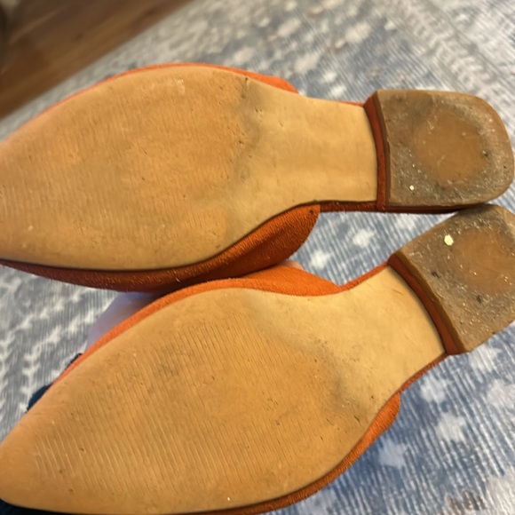 Rust Colored ABLE Suede Slides - Picture 2 of 4